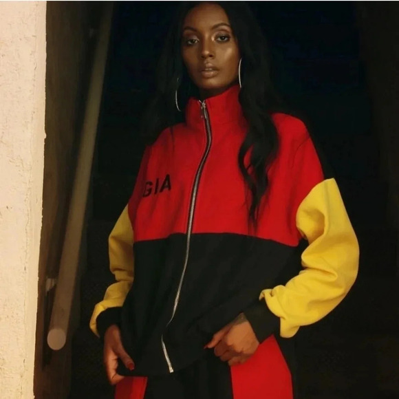 I.AM.GIA Blaster Colourblock Zip Up Fleece Lined Jacket 90s Streetwear Small - Picture 11 of 16